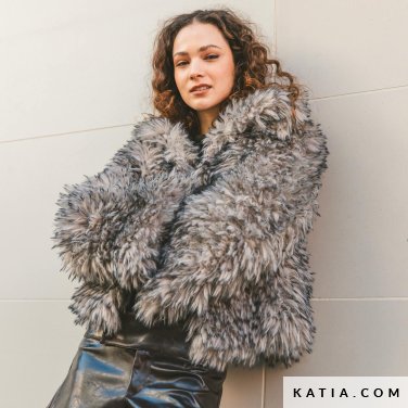 patroon breien haken dames jas herfst winter katia 7535 15 p
