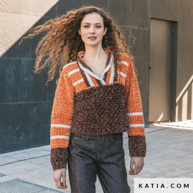 patroon breien haken dames trui herfst winter katia 7535 7 p