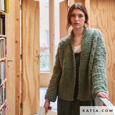 patroon breien haken dames jas herfst winter katia 7536 11 p