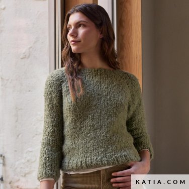patroon breien haken dames trui herfst winter katia 7536 7 p