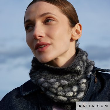 patroon breien haken dames colsjaal herfst winter katia 7537 13 p