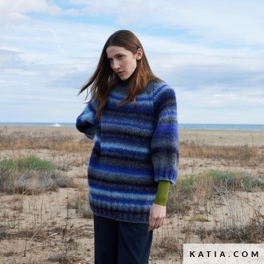 patroon breien haken dames trui herfst winter katia 7537 10 p