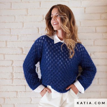 patroon breien haken dames trui herfst winter katia 7627 3 p