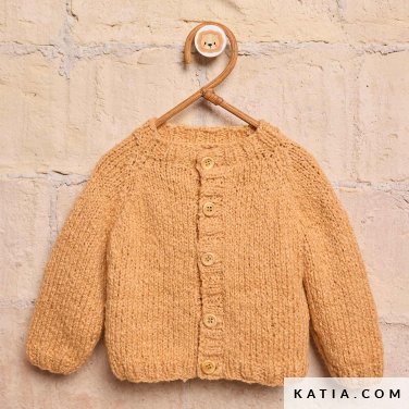 patron tejer punto ganchillo bebe chaqueta primavera verano katia 7692 11 p