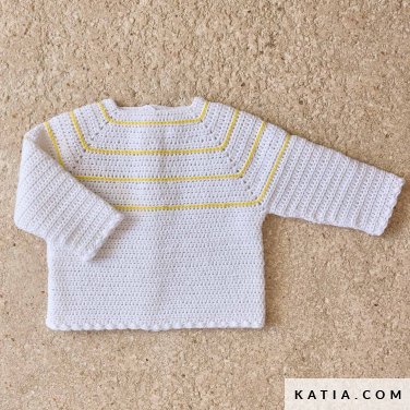 patron tejer punto ganchillo bebe jersey primavera verano katia 7692 9 p