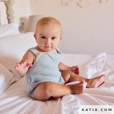 patron tejer punto ganchillo bebe ranita primavera verano katia 7692 2 p