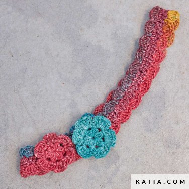 patron tejer punto ganchillo ninos diadema primavera verano katia 7693 17a p