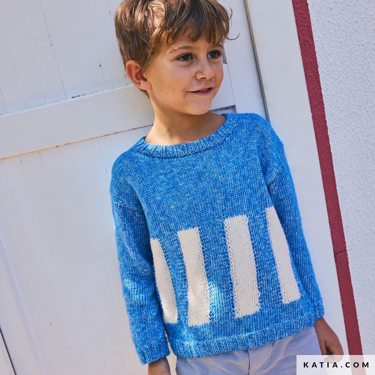 Sweater - Kids - Spring / Summer - models & patterns | Katia.com