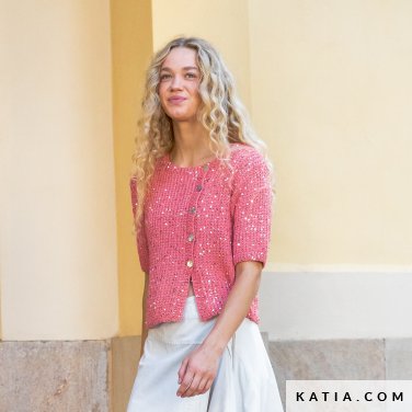 patroon breien haken dames jas lente zomer katia 7694 17 p