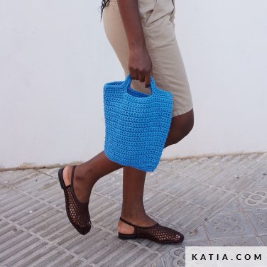 patron tejer punto ganchillo mujer bolso primavera verano katia 7697 10 p