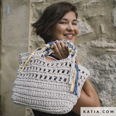 patron tejer punto ganchillo mujer bolso primavera verano katia 7697 2 p