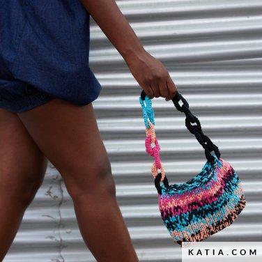 patron tejer punto ganchillo mujer bolso primavera verano katia 7697 20 p