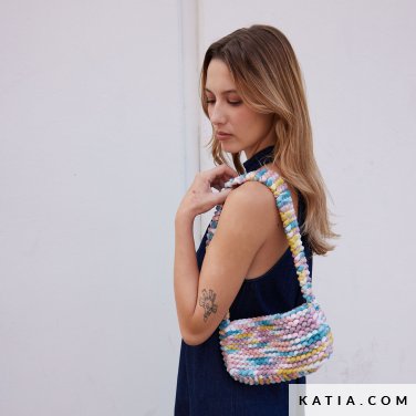 patron tejer punto ganchillo mujer bolso primavera verano katia 7697 24 p