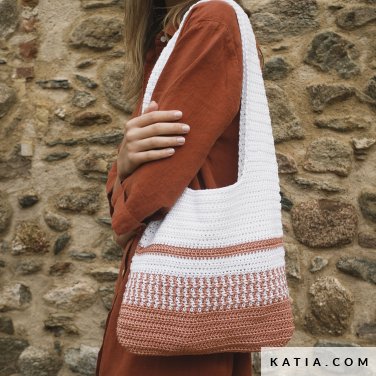 patron tejer punto ganchillo mujer bolso primavera verano katia 7697 4 p