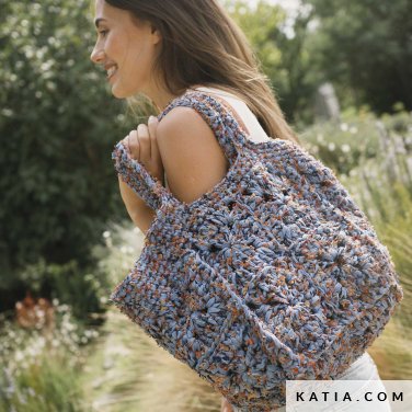 patron tejer punto ganchillo mujer bolso primavera verano katia 7697 7 p