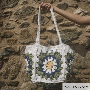 patron tejer punto ganchillo mujer bolso primavera verano katia 7697 9 p