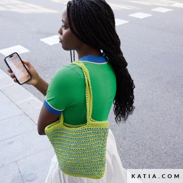 patroon breien haken dames tas lente zomer katia 7697 11 p