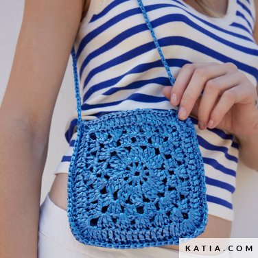 patroon breien haken dames tas lente zomer katia 7697 13 p