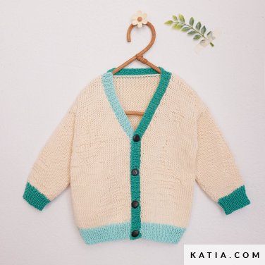 patroon breien haken baby jas lente zomer katia 7900 23 p