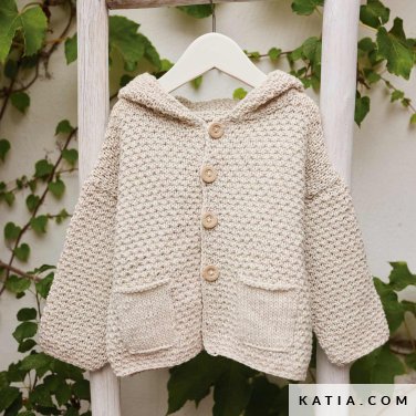 patroon breien haken baby jas lente zomer katia 7900 26 p