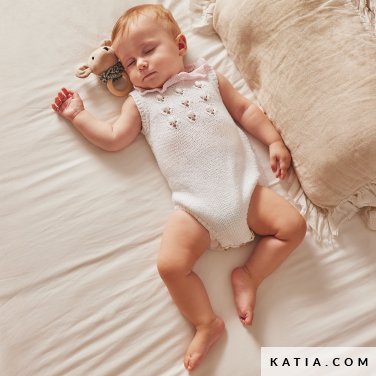 patroon breien haken baby romper lente zomer katia 7900 1 p