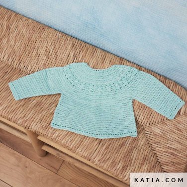 patroon breien haken baby trui lente zomer katia 7900 11 p