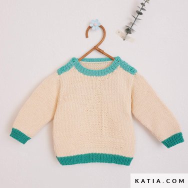 patroon breien haken baby trui lente zomer katia 7900 24 p