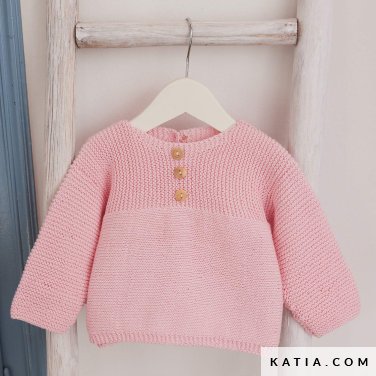 patroon breien haken baby trui lente zomer katia 7900 6 p