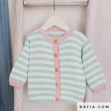 patroon breien haken baby trui lente zomer katia 7900 7 p