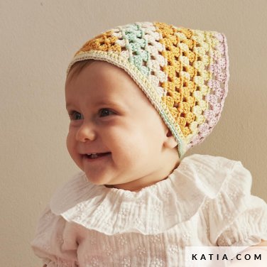 patroon breien haken baby tulband lente zomer katia 7900 32 p