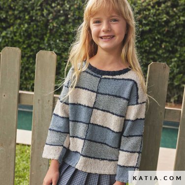patron tejer punto ganchillo ninos jersey primavera verano katia 7901 18 p