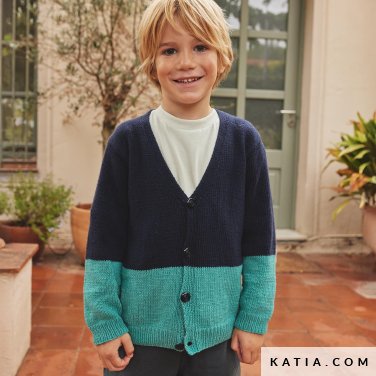 patroon breien haken kinderen jas lente zomer katia 7901 20 p