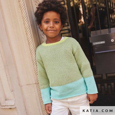 patroon breien haken kinderen trui lente zomer katia 7901 3 p