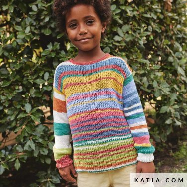 patroon breien haken kinderen trui lente zomer katia 7901 6 p