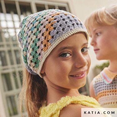 patroon breien haken kinderen tulband lente zomer katia 7901 13 p