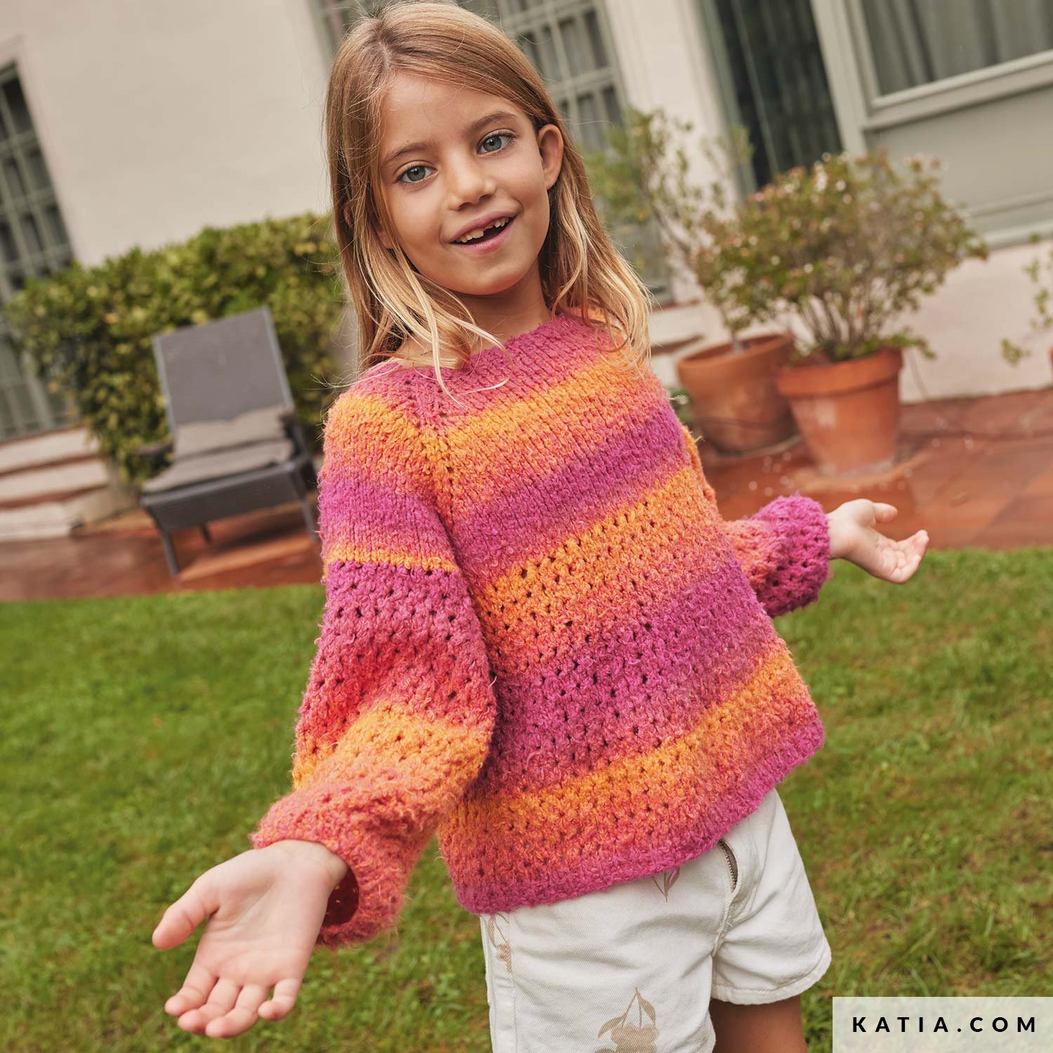 Sweater - Kids - Spring / Summer - models & patterns | Katia.com