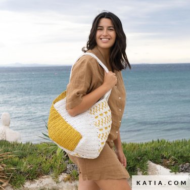 patron tejer punto ganchillo mujer bolso primavera verano katia 7903 23 p
