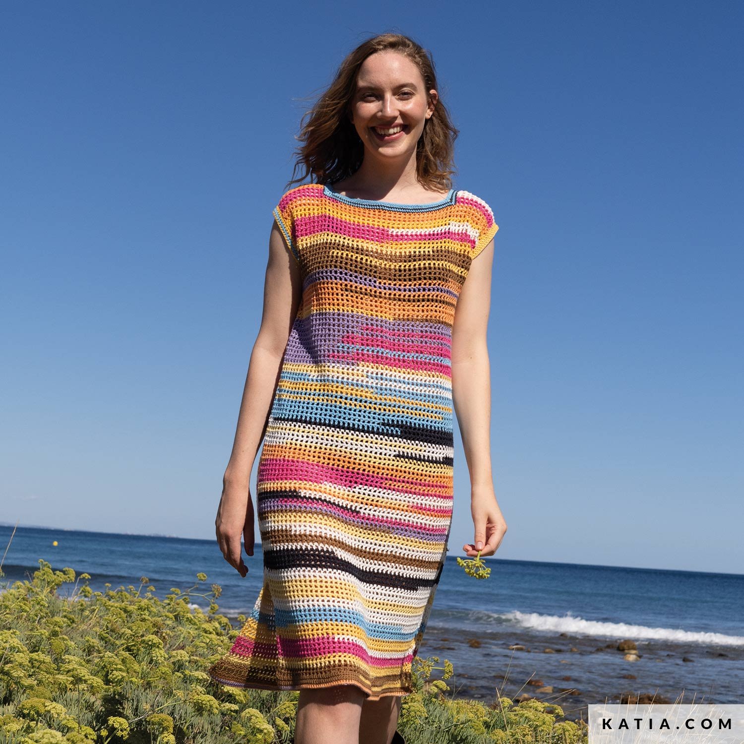 knitted beach dress crochet Cozumel Dress