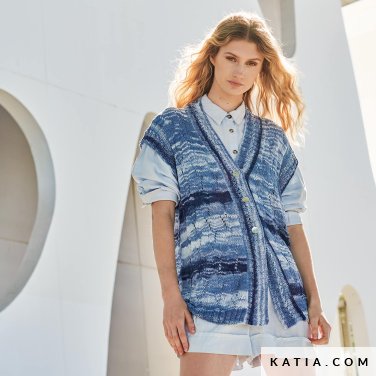 patroon breien haken dames jas lente zomer katia 7904 9 p