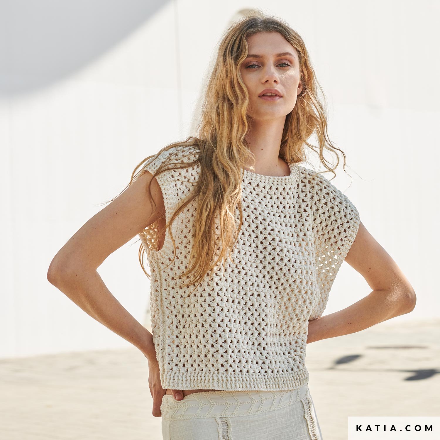 美品】MARGA SAILOR SUMMER KNIT Cardigan with sailor collar | Off