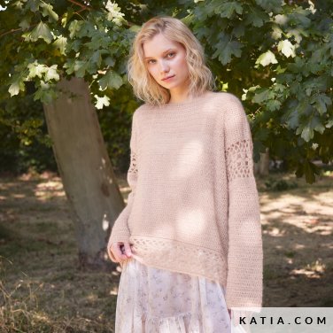 patroon breien haken dames trui herfst winter katia 7912 1 p
