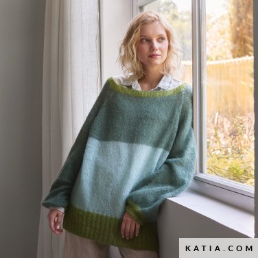 patroon breien haken dames trui herfst winter katia 7912 6 p