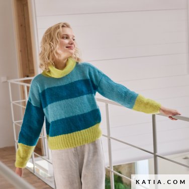 patroon breien haken dames trui herfst winter katia 7912 7 p
