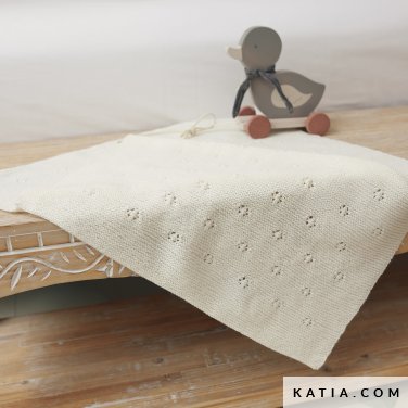 patroon breien haken baby deken herfst winter katia 7920 2 p