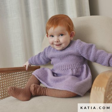 patroon breien haken baby jurk herfst winter katia 7920 22 p