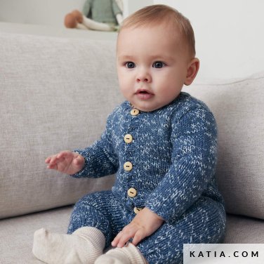 patroon breien haken baby kruippakje herfst winter katia 7920 29 p