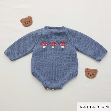 patroon breien haken baby kruippakje herfst winter katia 7920 31 p
