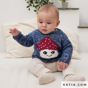 patroon breien haken baby trui herfst winter katia 7920 26 p