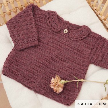 patroon breien haken baby trui herfst winter katia 7920 27 p