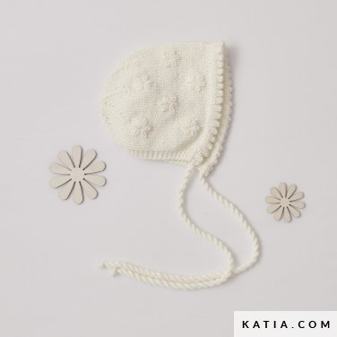 VECRY Berretto Francese Donna In Lana 100%, Floreale Lavorato A Maglia, Berretto Invernale Caldo Con Tesa, Taglia Unica
